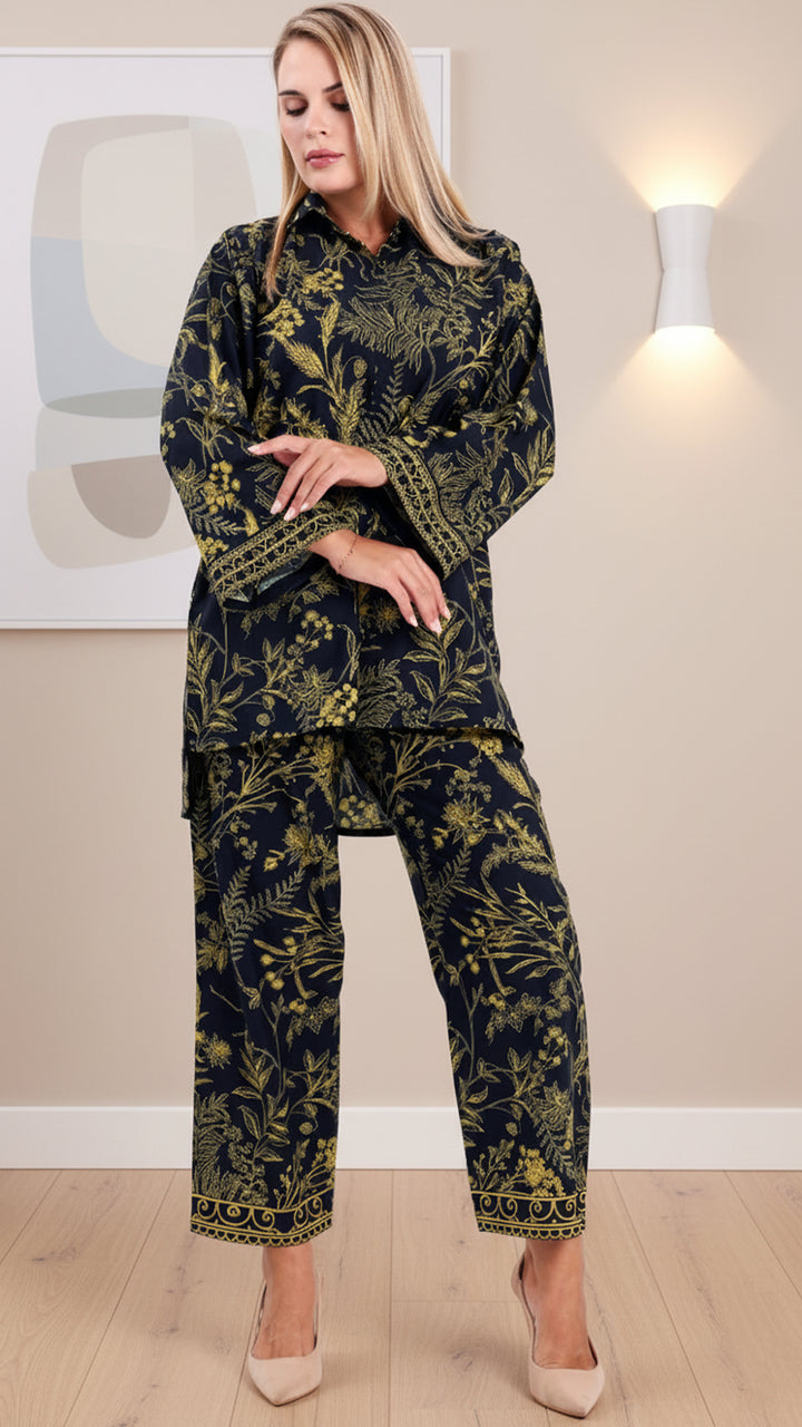 Zarelle Black Matching Co-ord Set