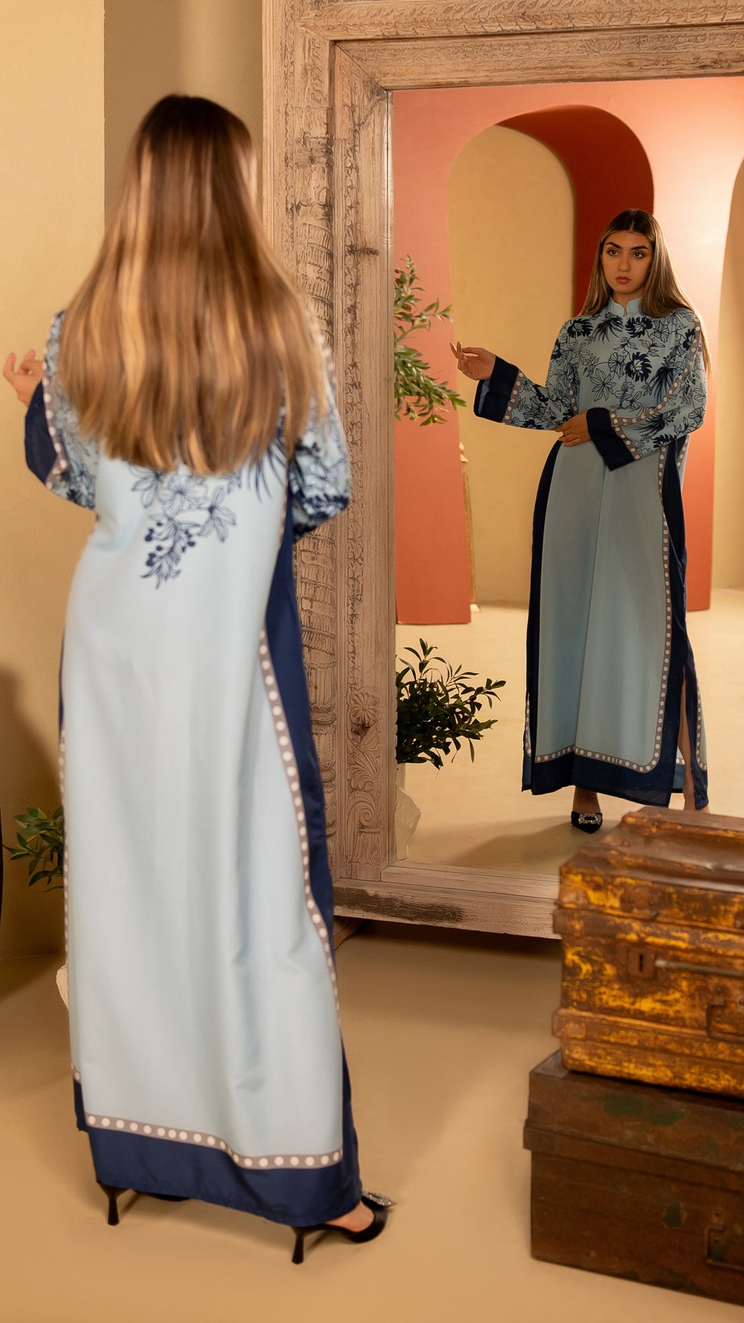 Rovelle Azurea Kaftan Dress