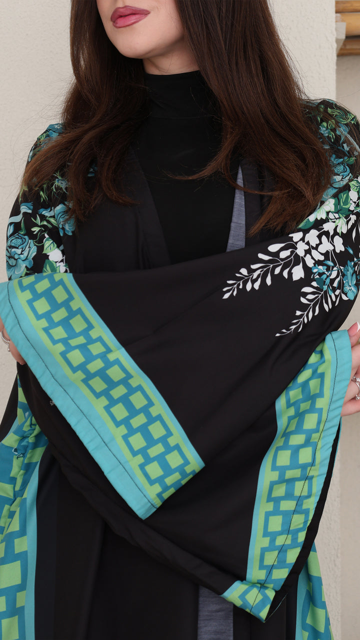 Tivora Open Front Abaya