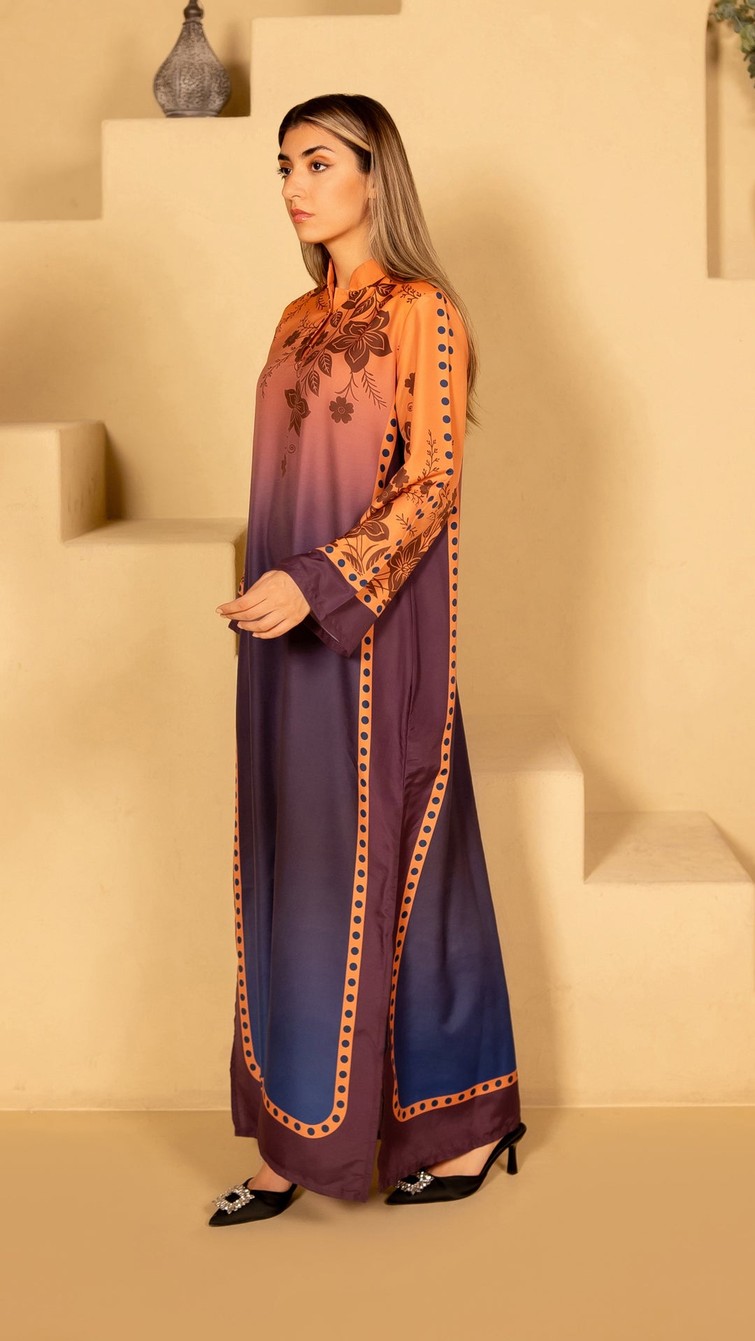 Rovelle Crimson Kaftan Dress