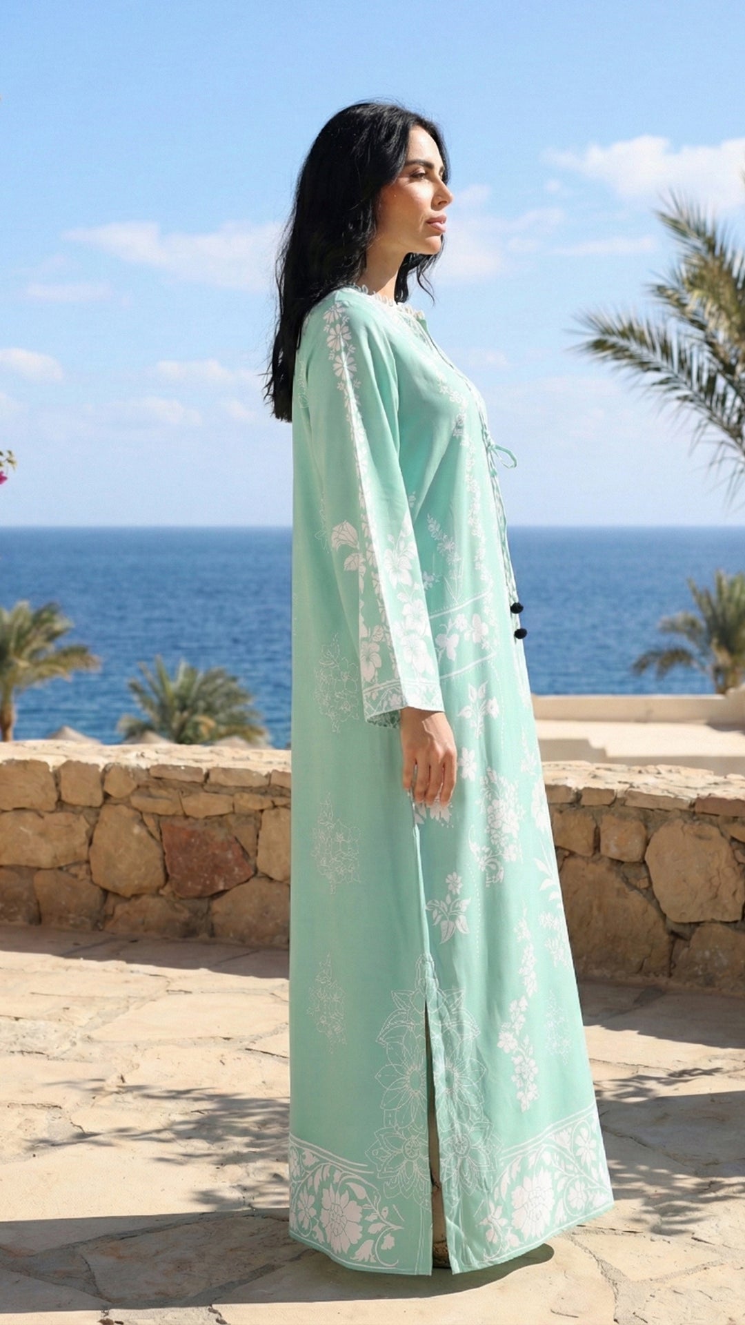Sylvie Azurea Kaftan Dress