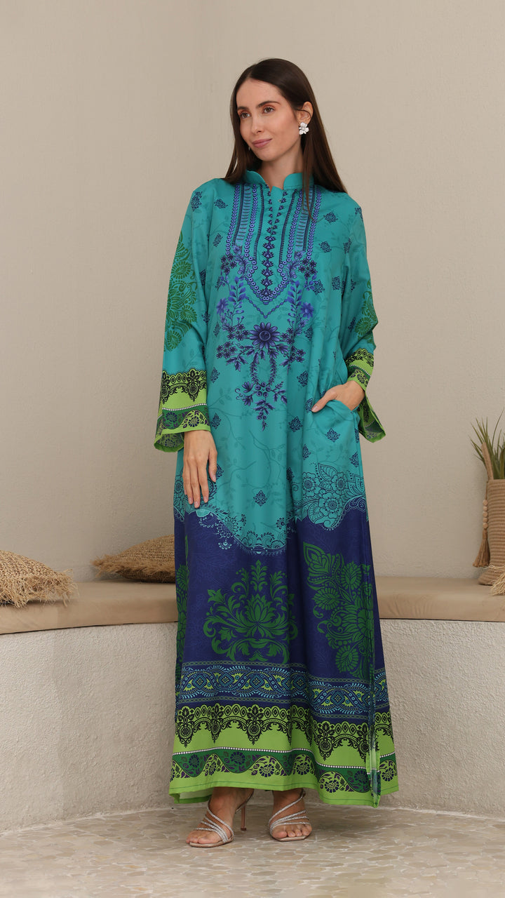 Zarivelle Kaftan Dress
