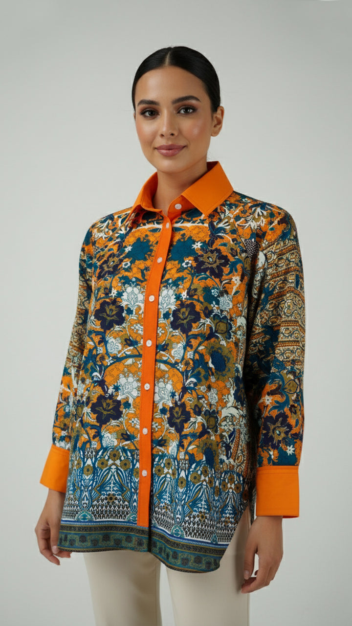 Tevrine Button-Down Shirt