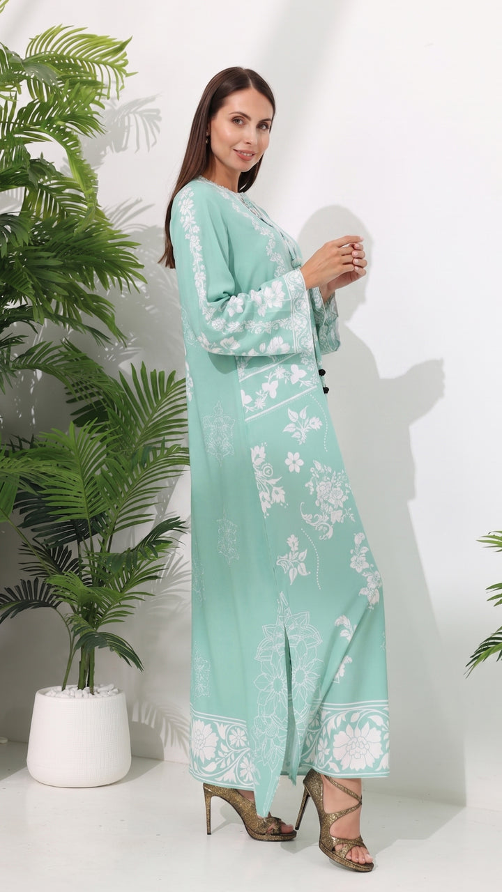 Sylvie Azurea Kaftan Dress