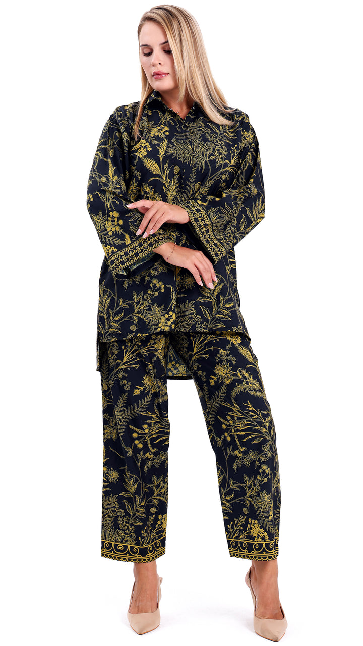 Zarelle Black Matching Co-ord Set