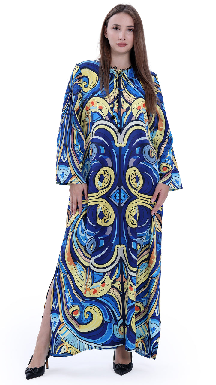 Blue Seraph Kaftan Dress