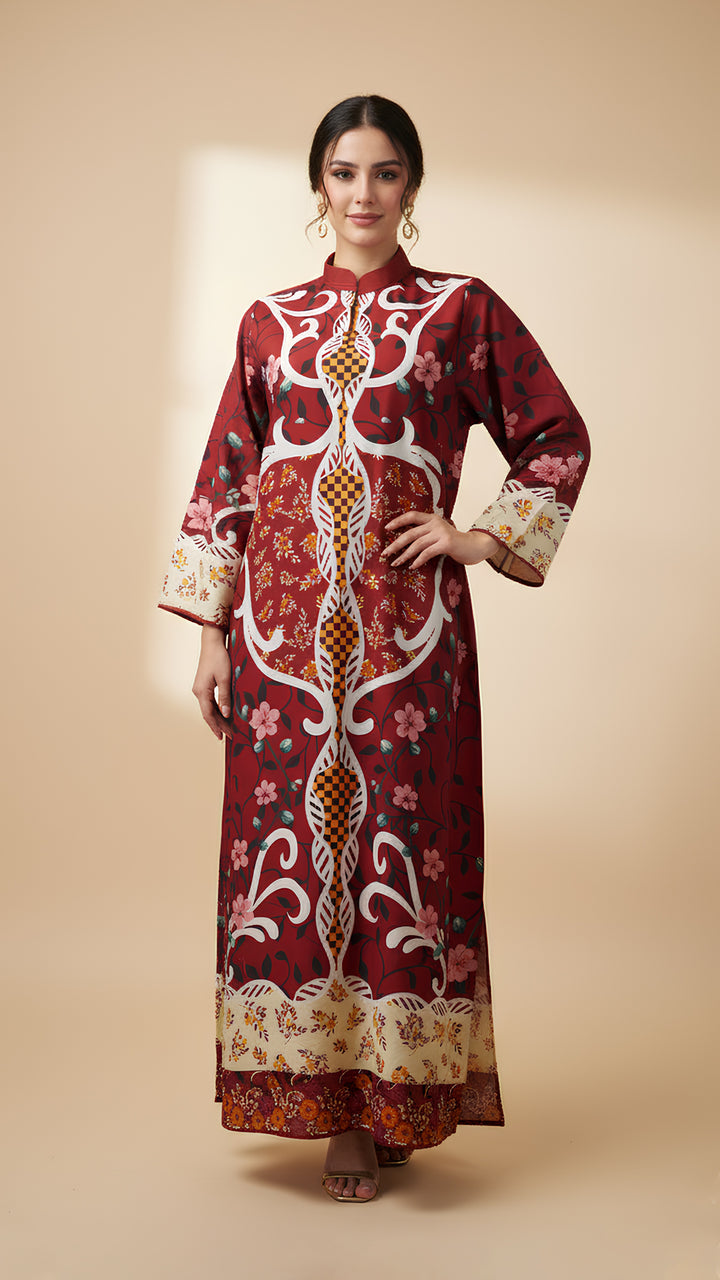Crimsonelle Kaftan Dress