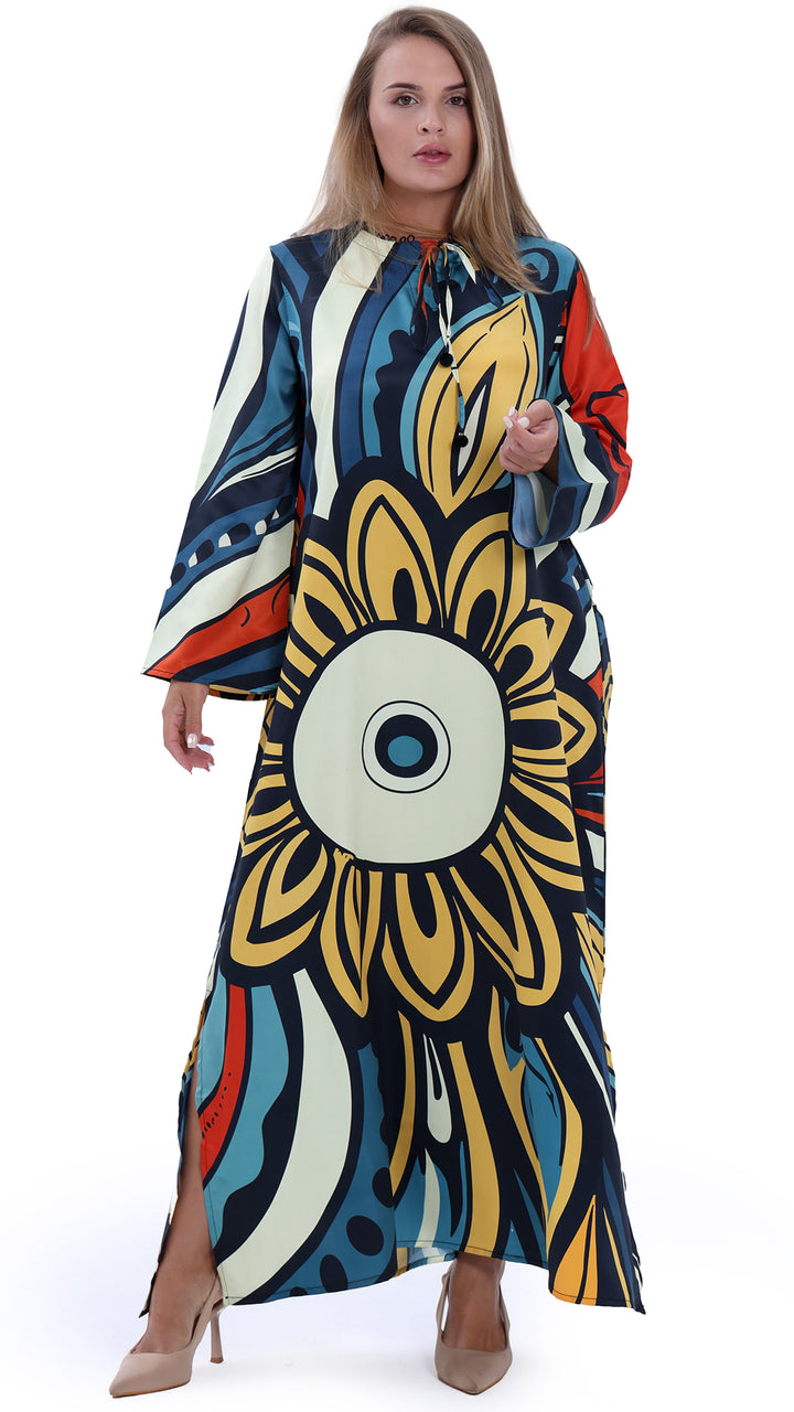 Floral Reverie Kaftan Dress