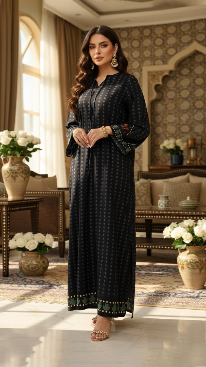 black jalabiya dress for women in UAE