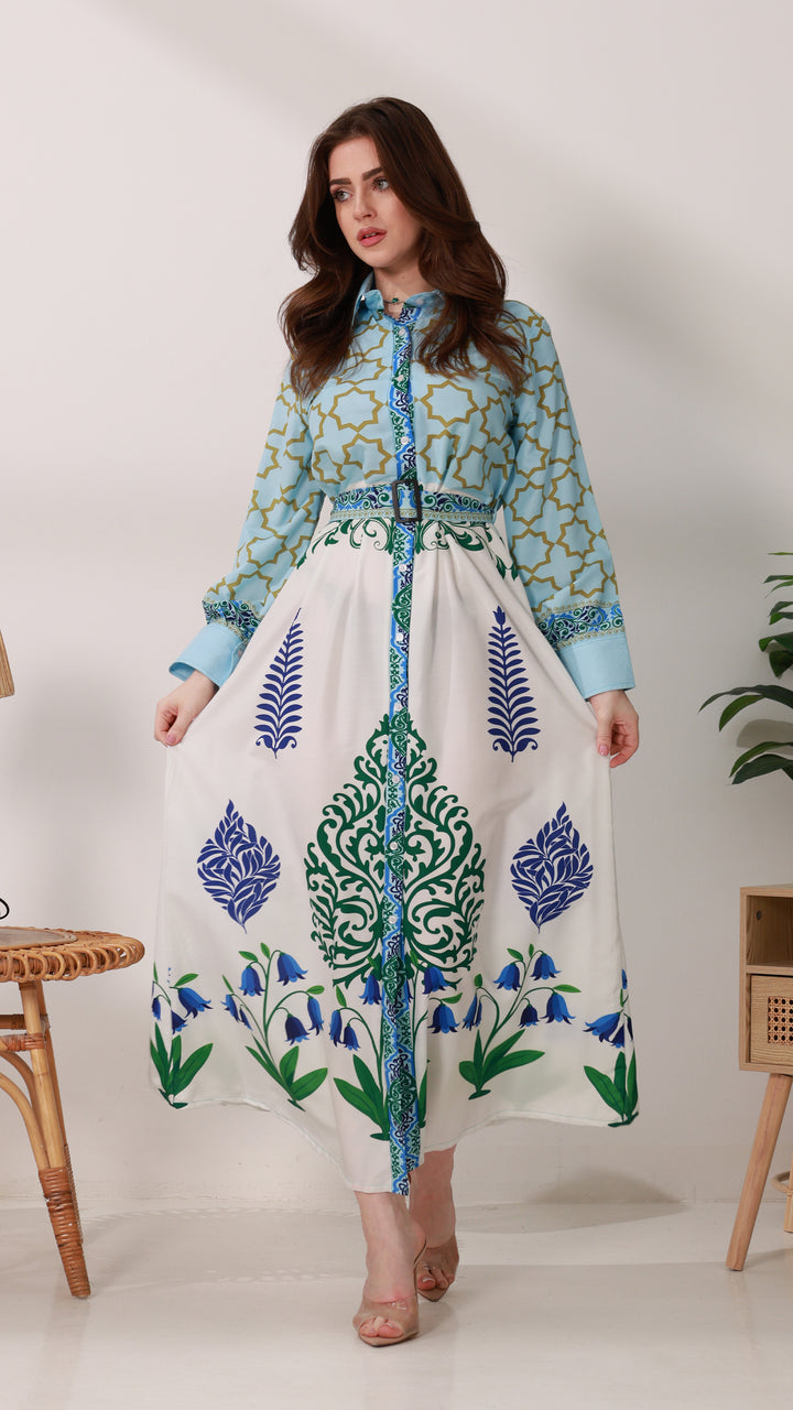 فستان زيرا بلو