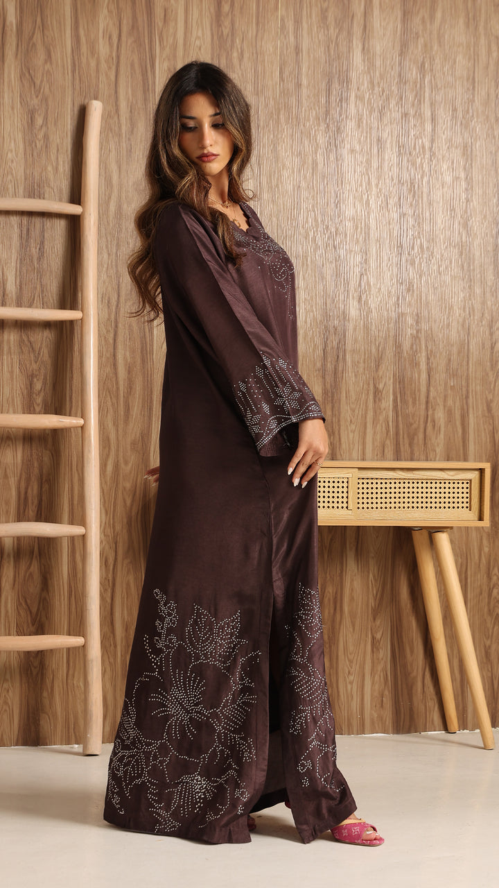 Brivelle Tussar Silk Kaftan Dress