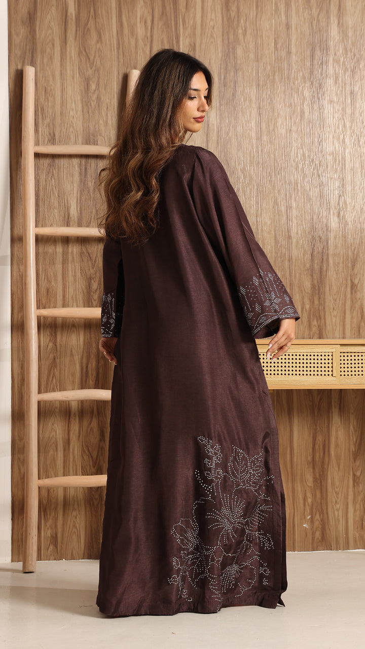 Brivelle Tussar Silk Kaftan Dress