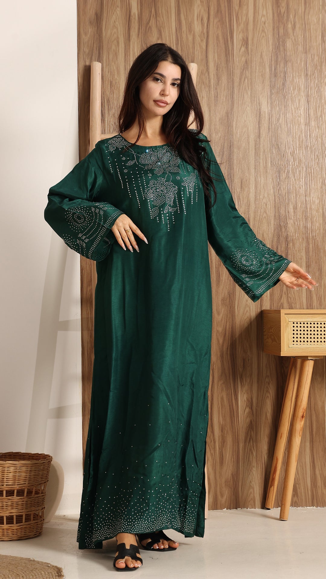 Velisse Tussar Silk Kaftan Dress