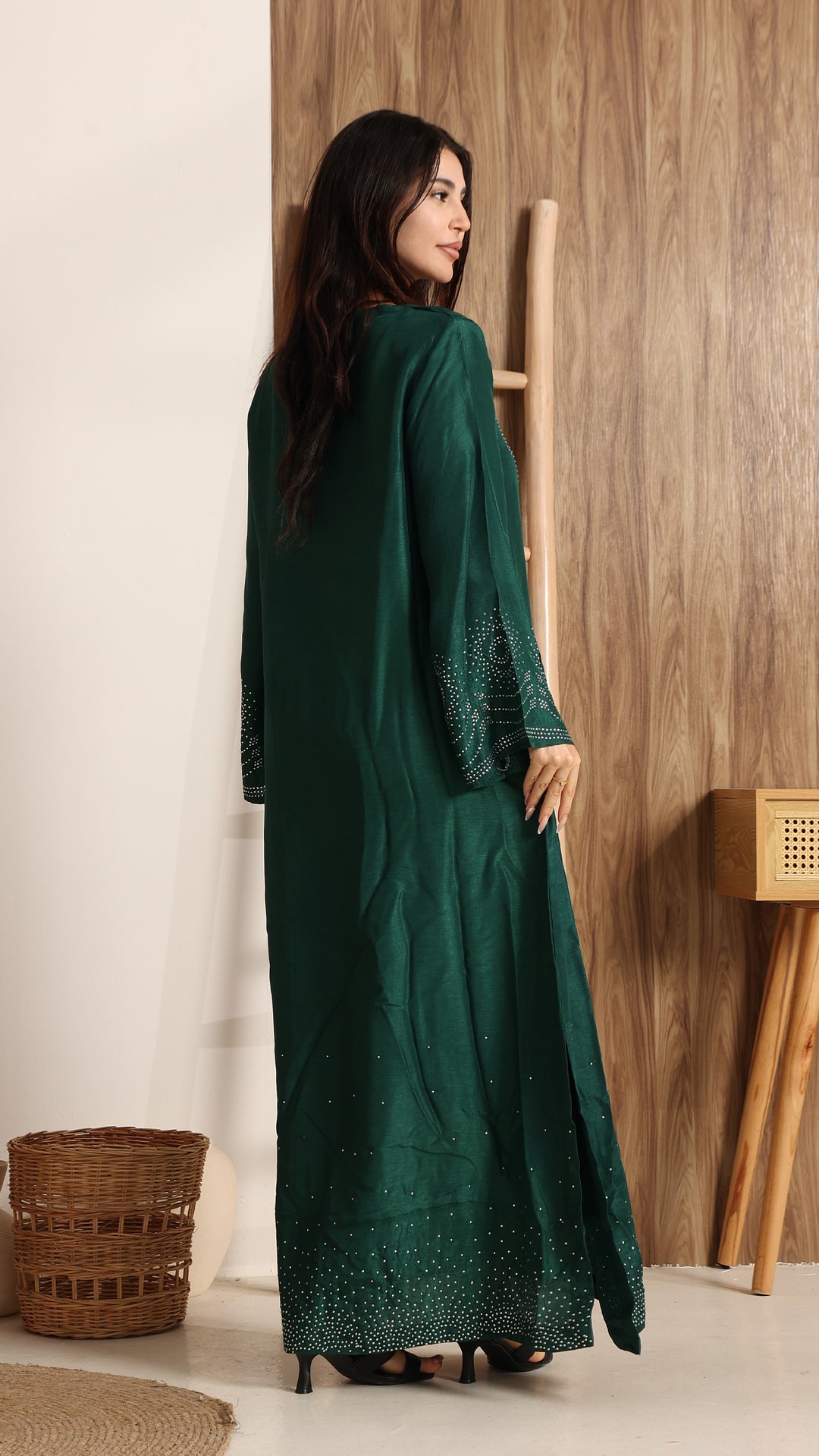 Velisse Tussar Silk Kaftan Dress