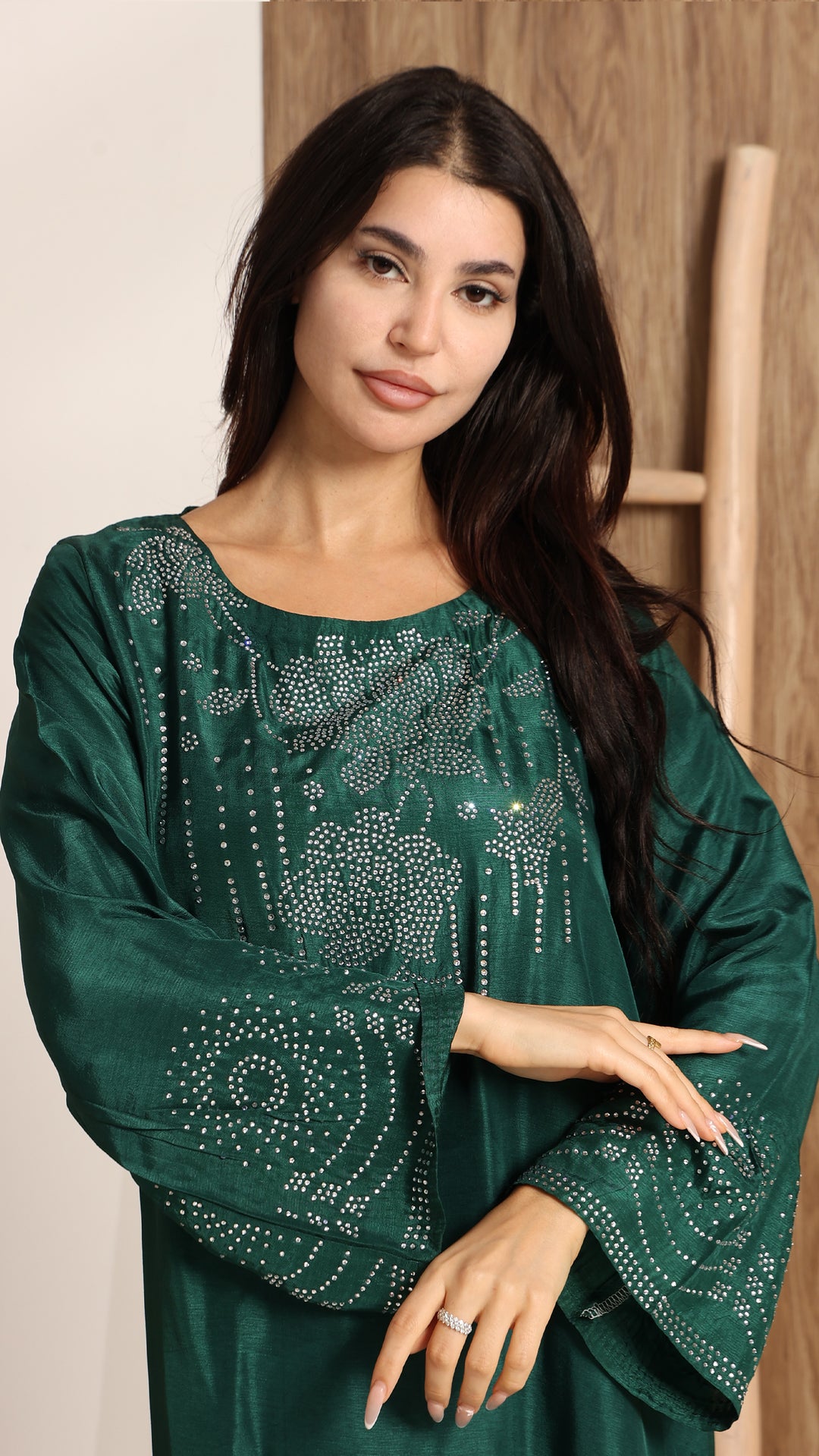 Velisse Tussar Silk Kaftan Dress