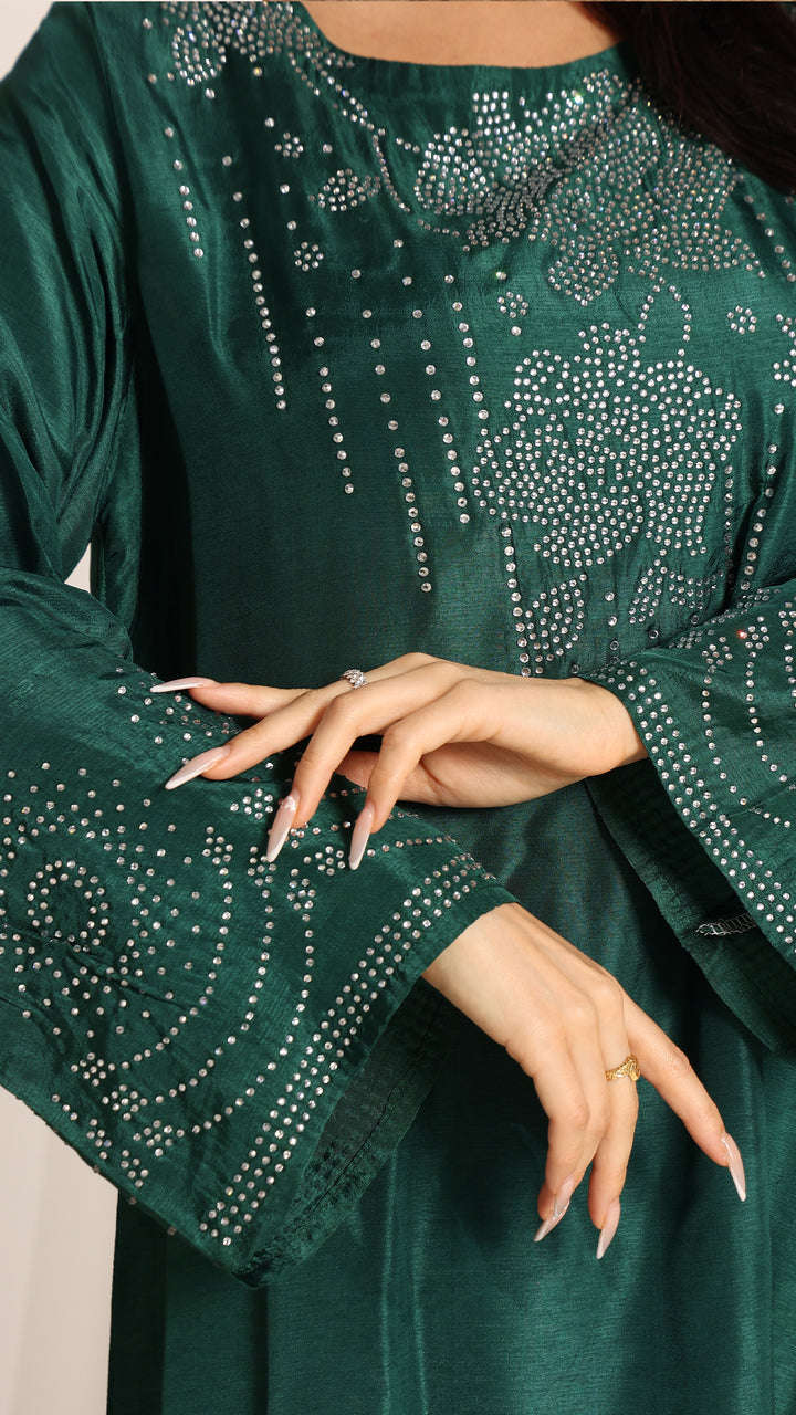 Velisse Tussar Silk Kaftan Dress