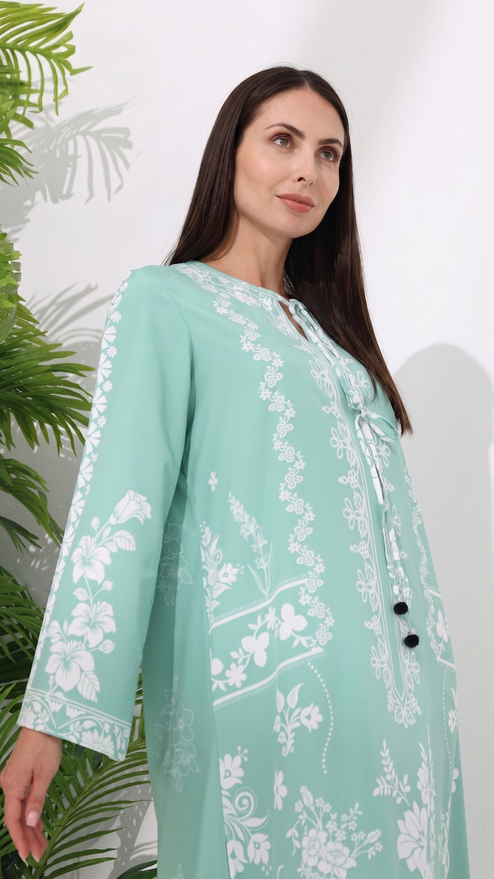 Sylvie Azurea Kaftan Dress