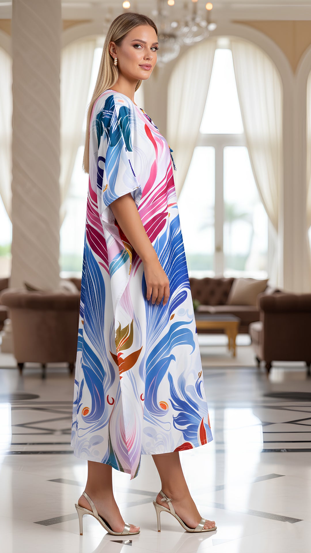 Zavina White Kaftan