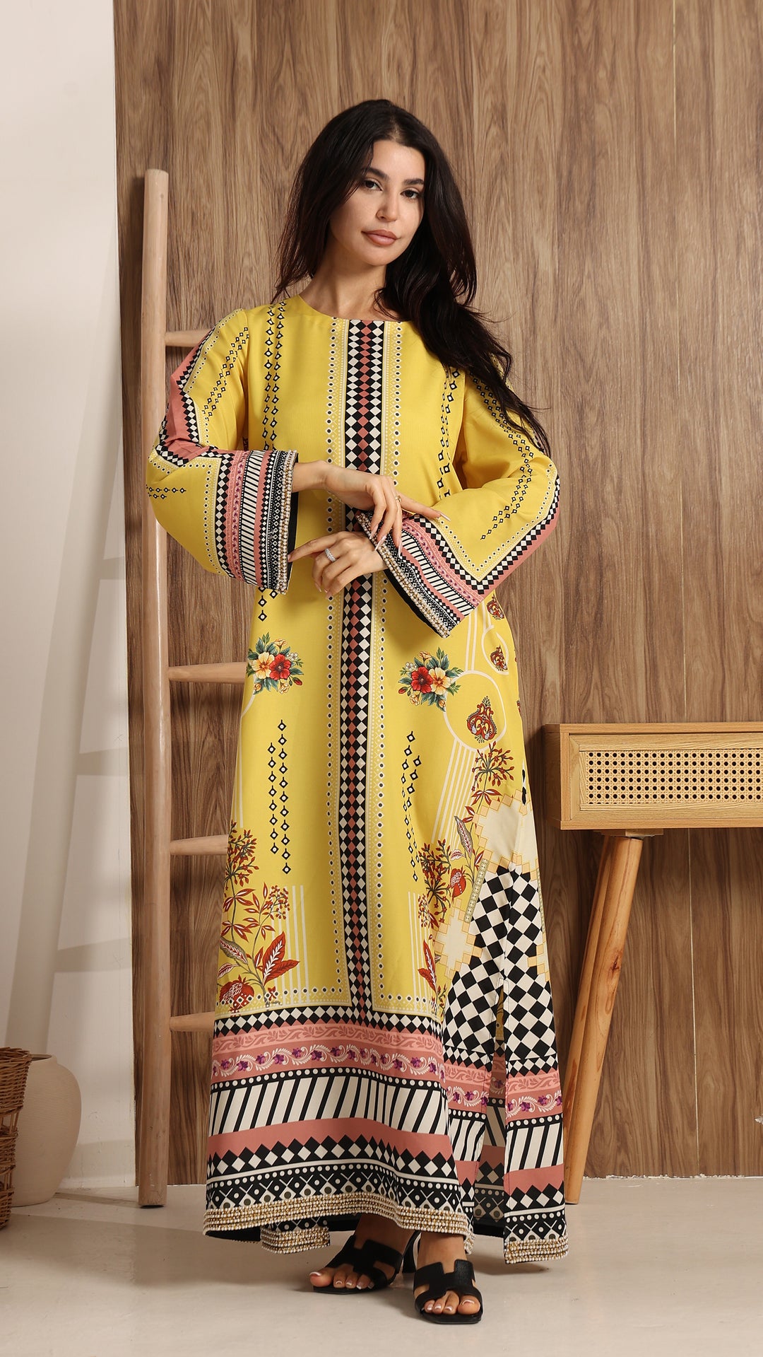 Solenne Kaftan Dress