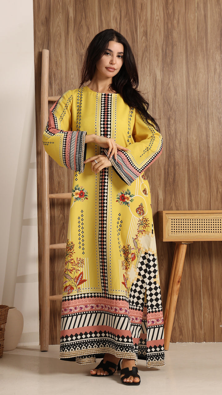 Solenne Kaftan Dress