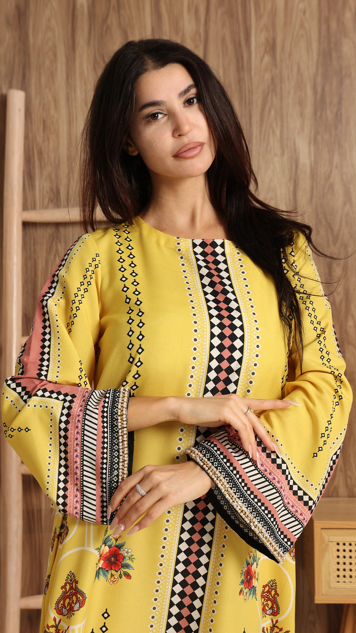 Solenne Kaftan Dress
