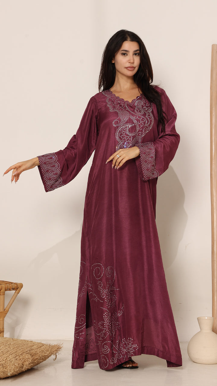 Aurevielle Tussar Silk Kaftan Dress