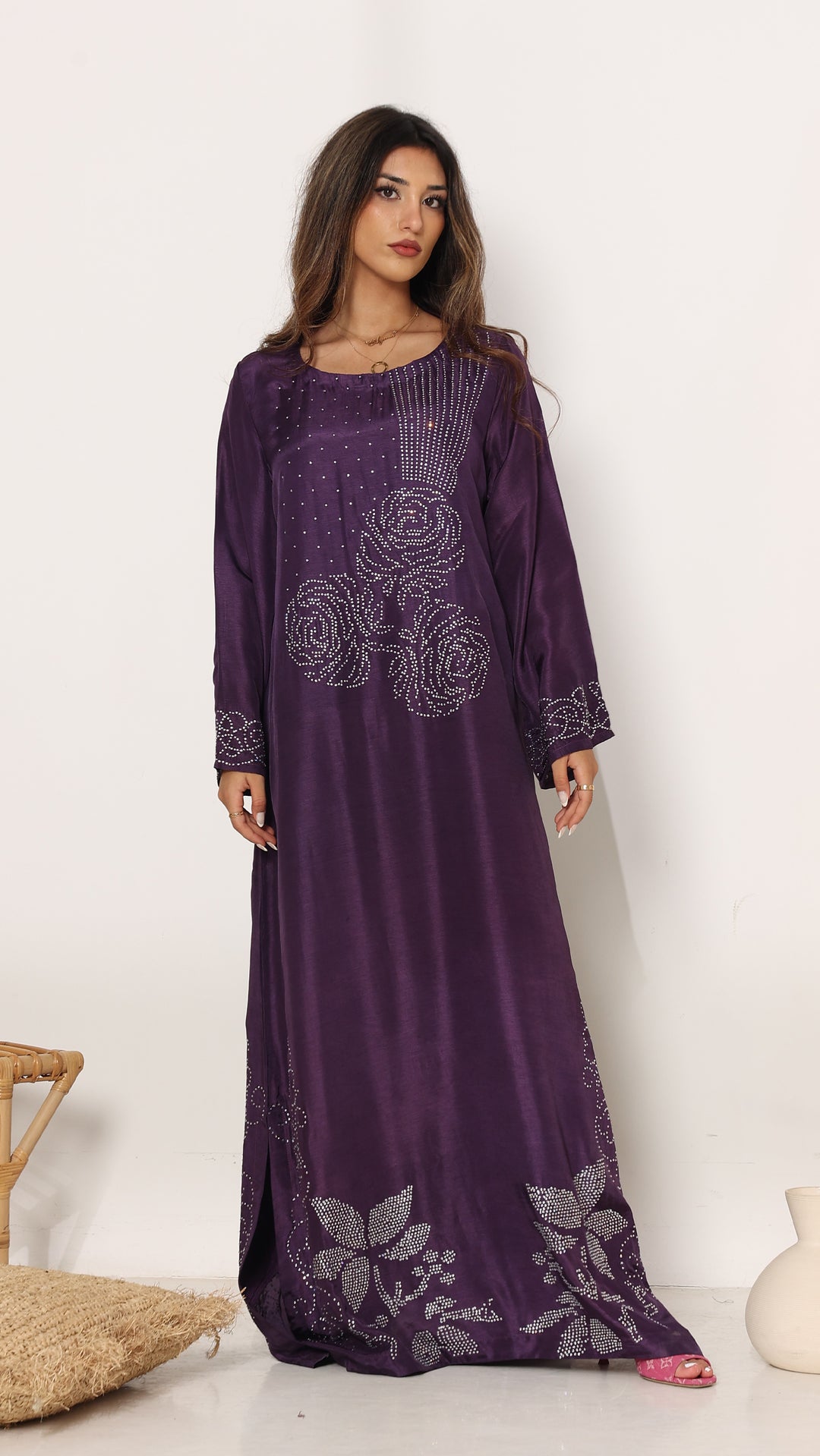 Avelisse Tussar Silk Kaftan Dress