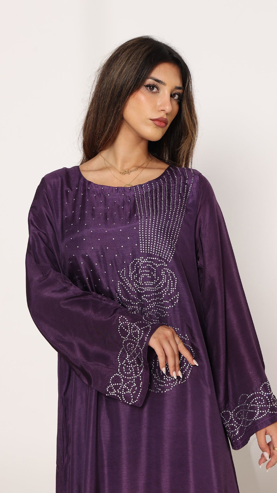 Avelisse Tussar Silk Kaftan Dress
