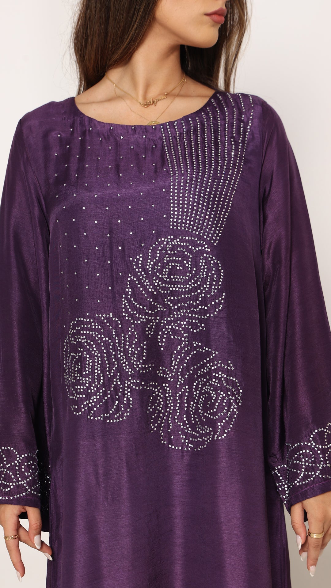 Avelisse Tussar Silk Kaftan Dress