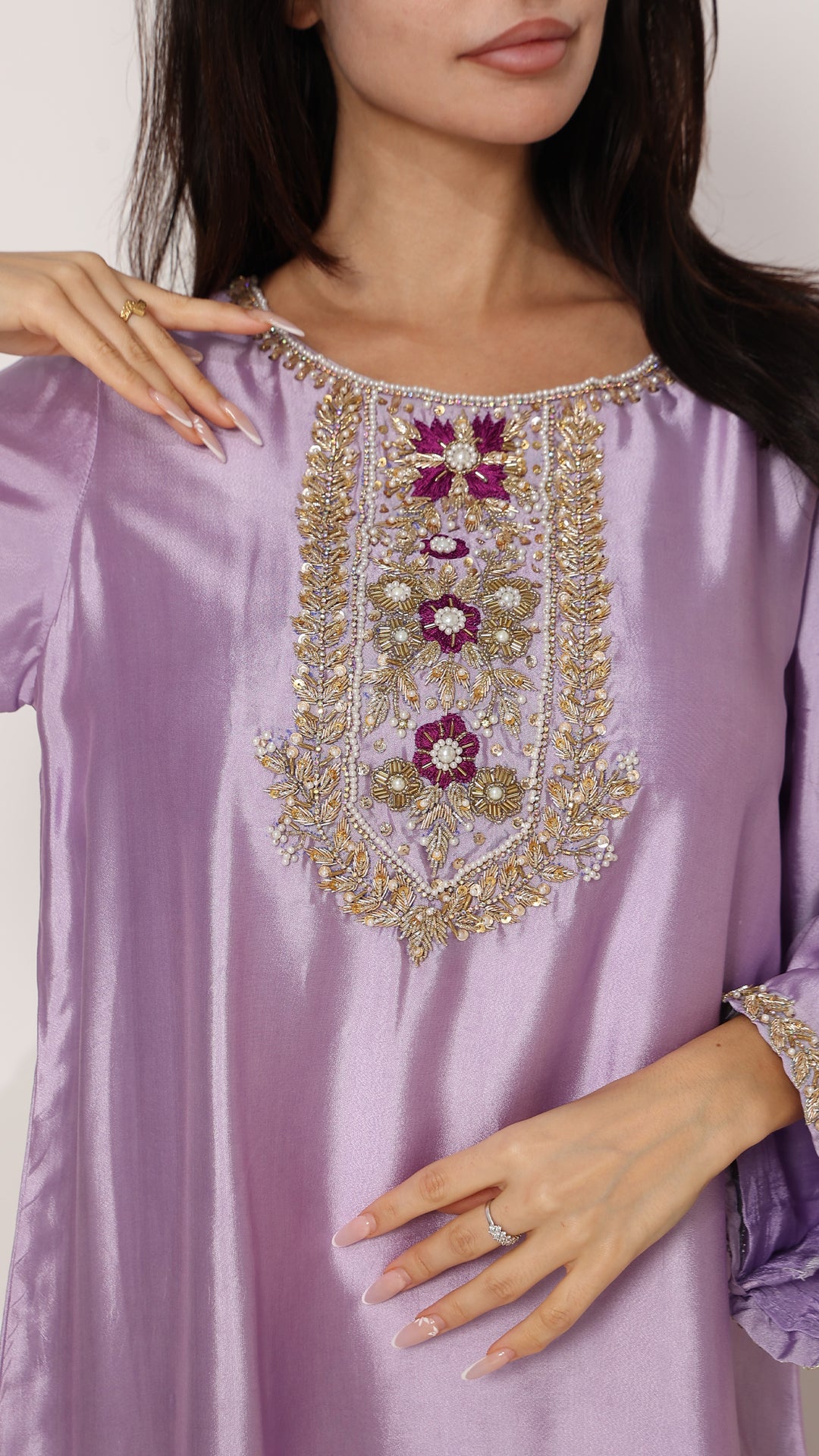 Lavielle Premium Lustrous Silk Kaftan