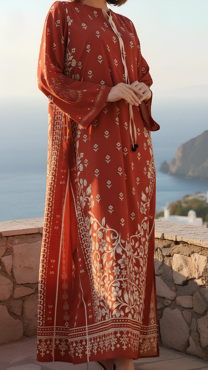 Zephara Garnet Kaftan Dress