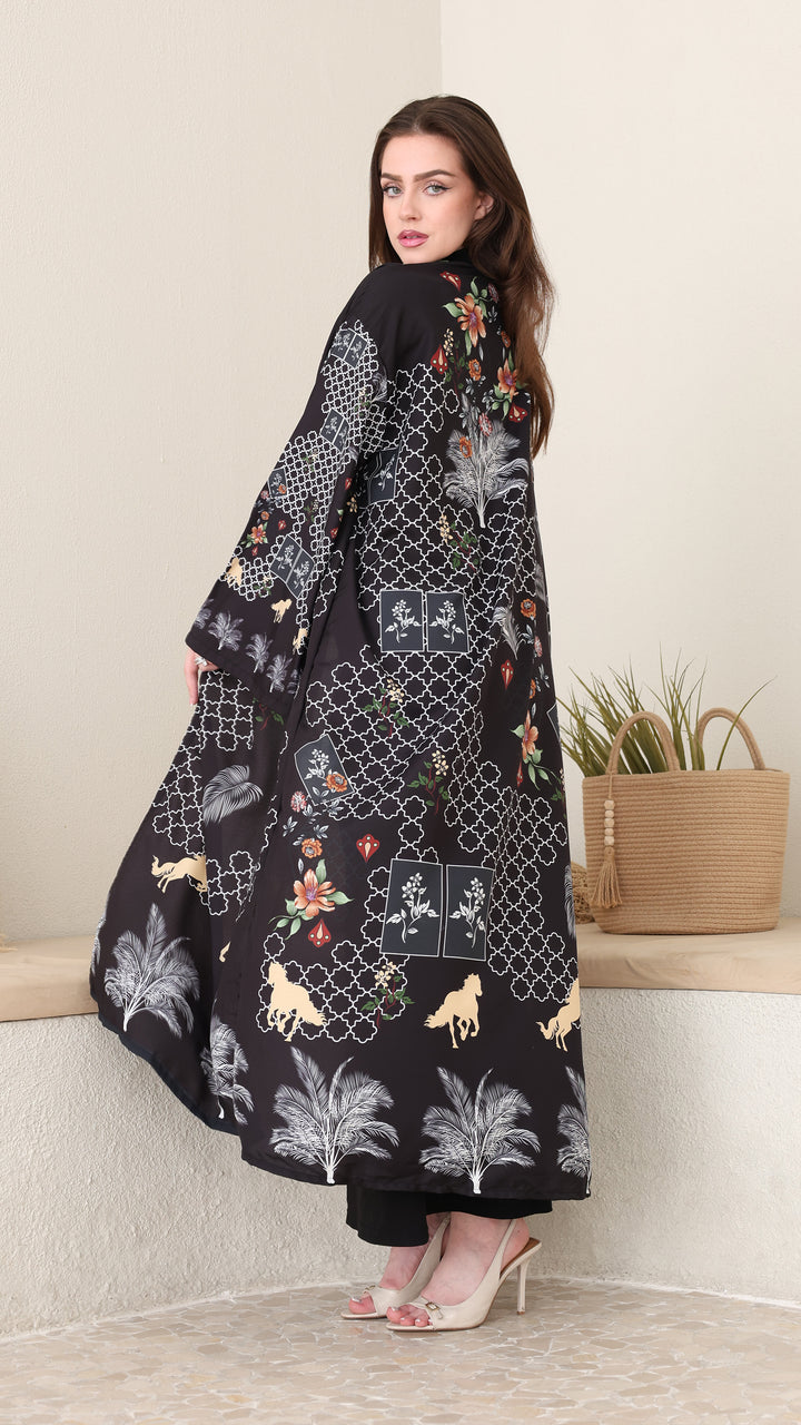 Obsidara Open Front Abaya