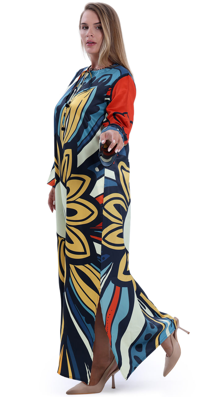 Floral Reverie Kaftan Dress