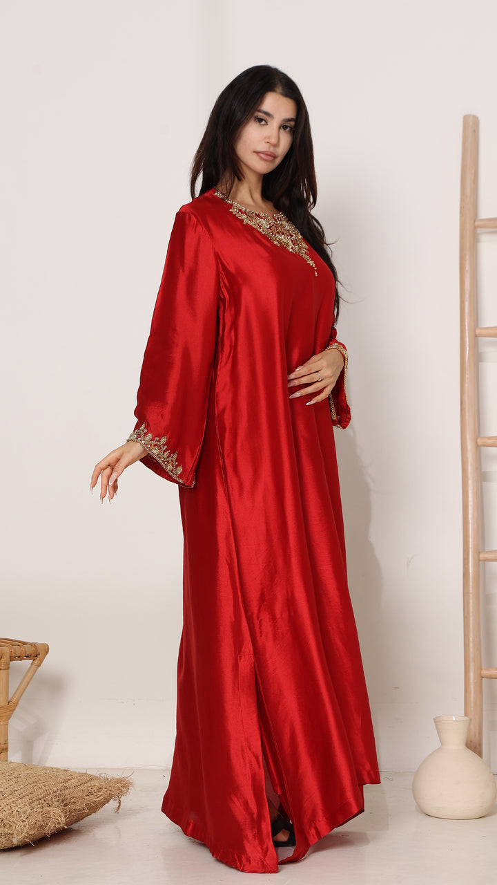 Rubelix Premium Lustrous Silk Kaftan