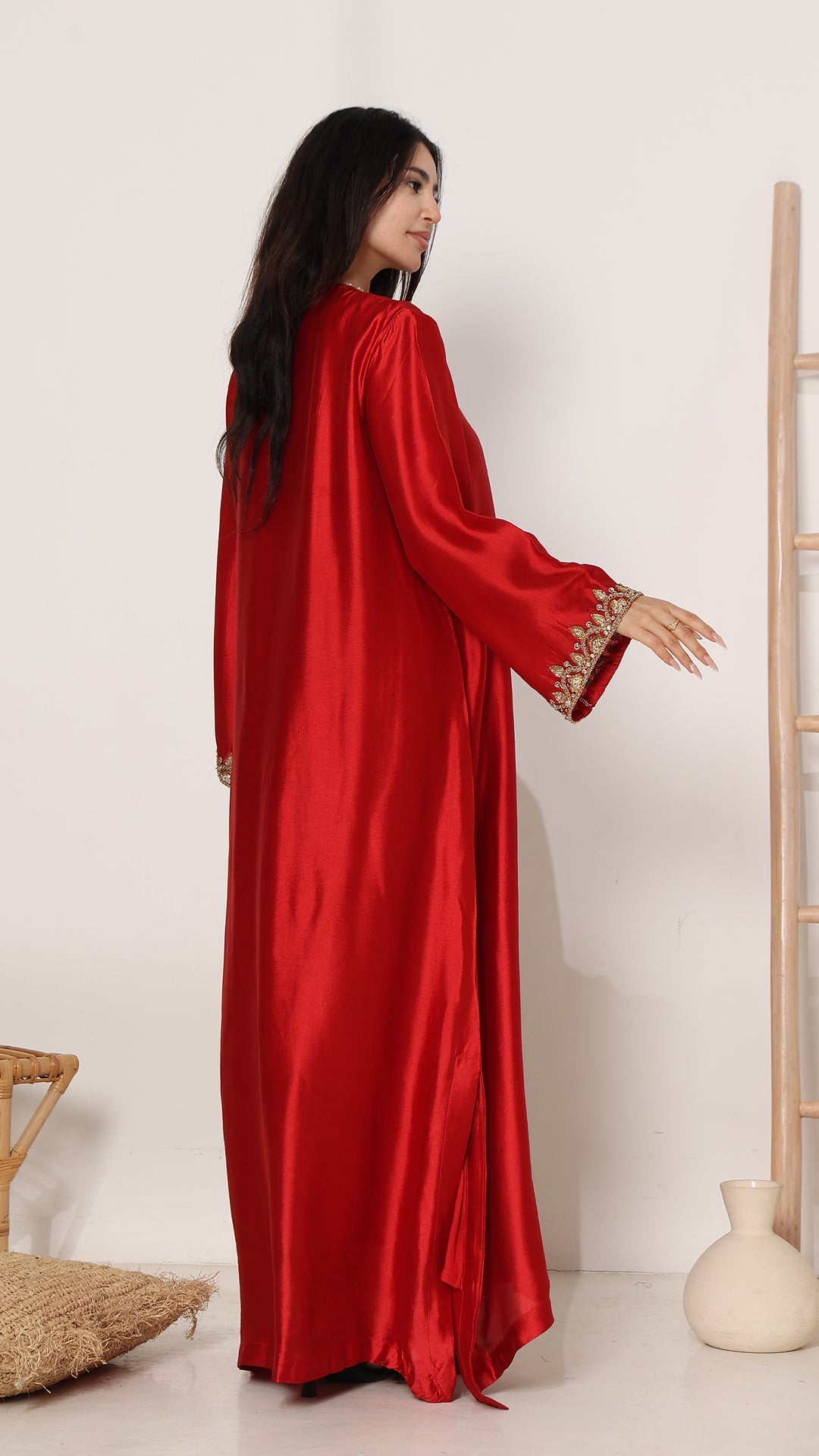 Rubelix Premium Lustrous Silk Kaftan