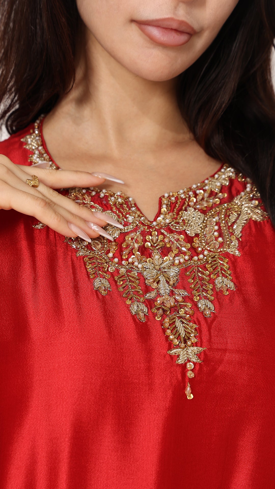Rubelix Premium Lustrous Silk Kaftan