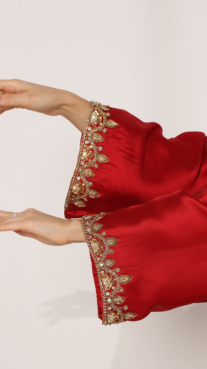 Rubelix Premium Lustrous Silk Kaftan