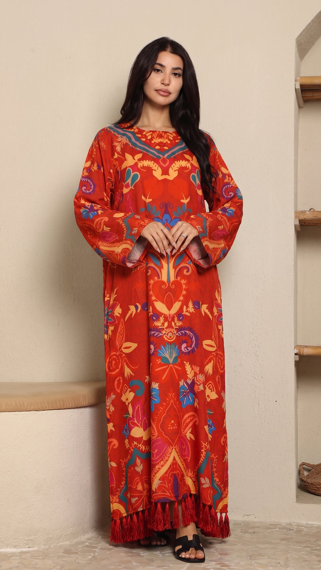 Amarante Kaftan Dress