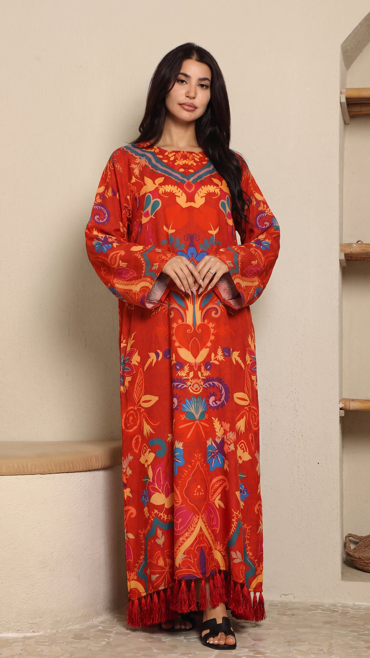 Amarante Kaftan Dress