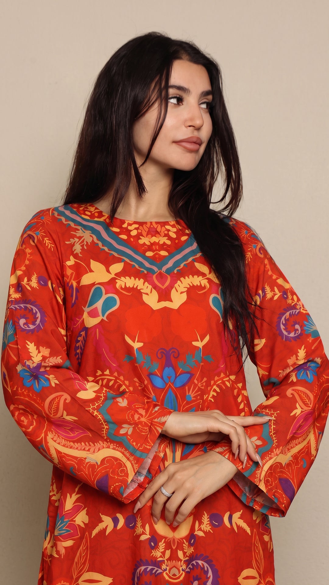 Amarante Kaftan Dress
