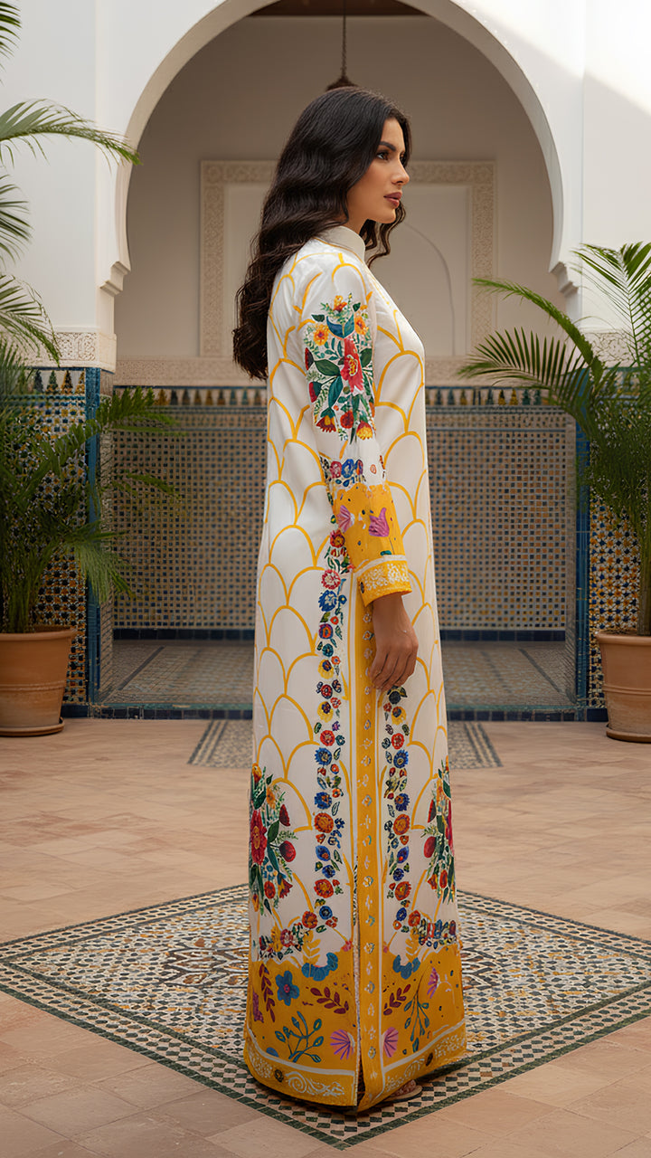 Vibrant Reverie Kaftan Dress