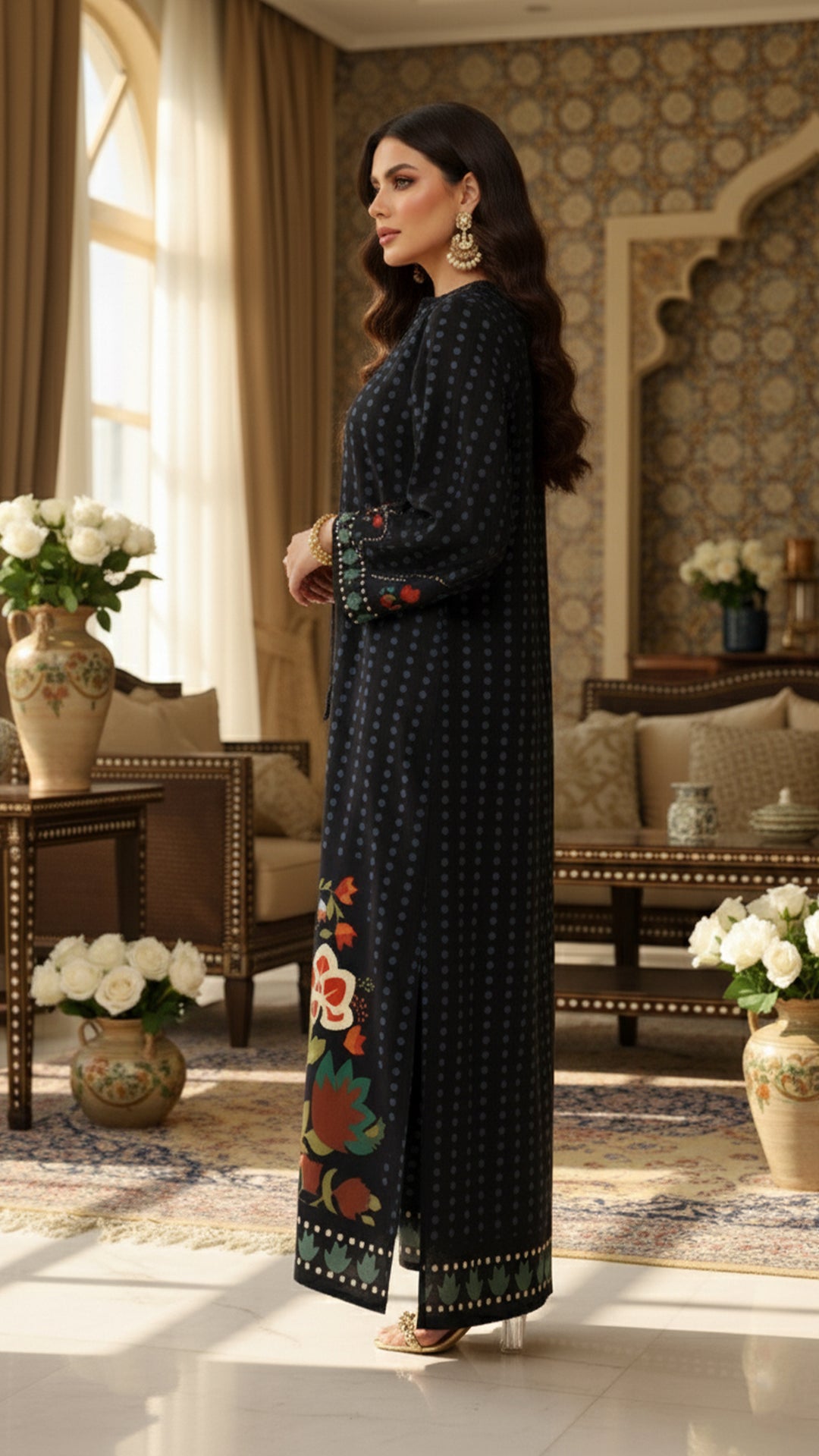 black jalabiya dress for women in UAE