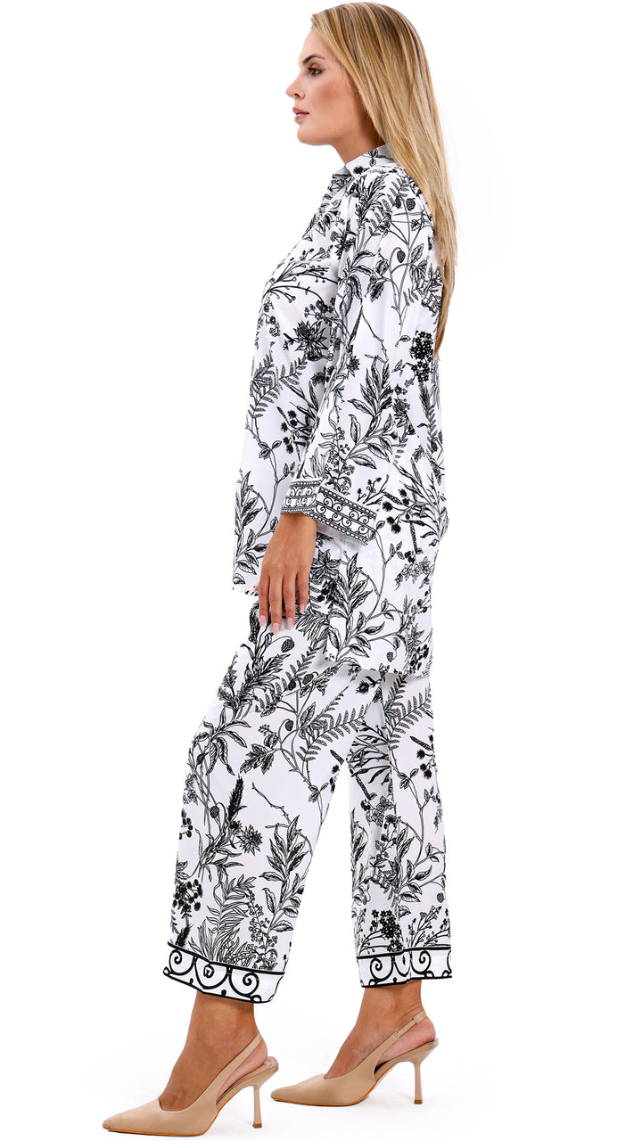 Zarelle White Matching Co-ord Set