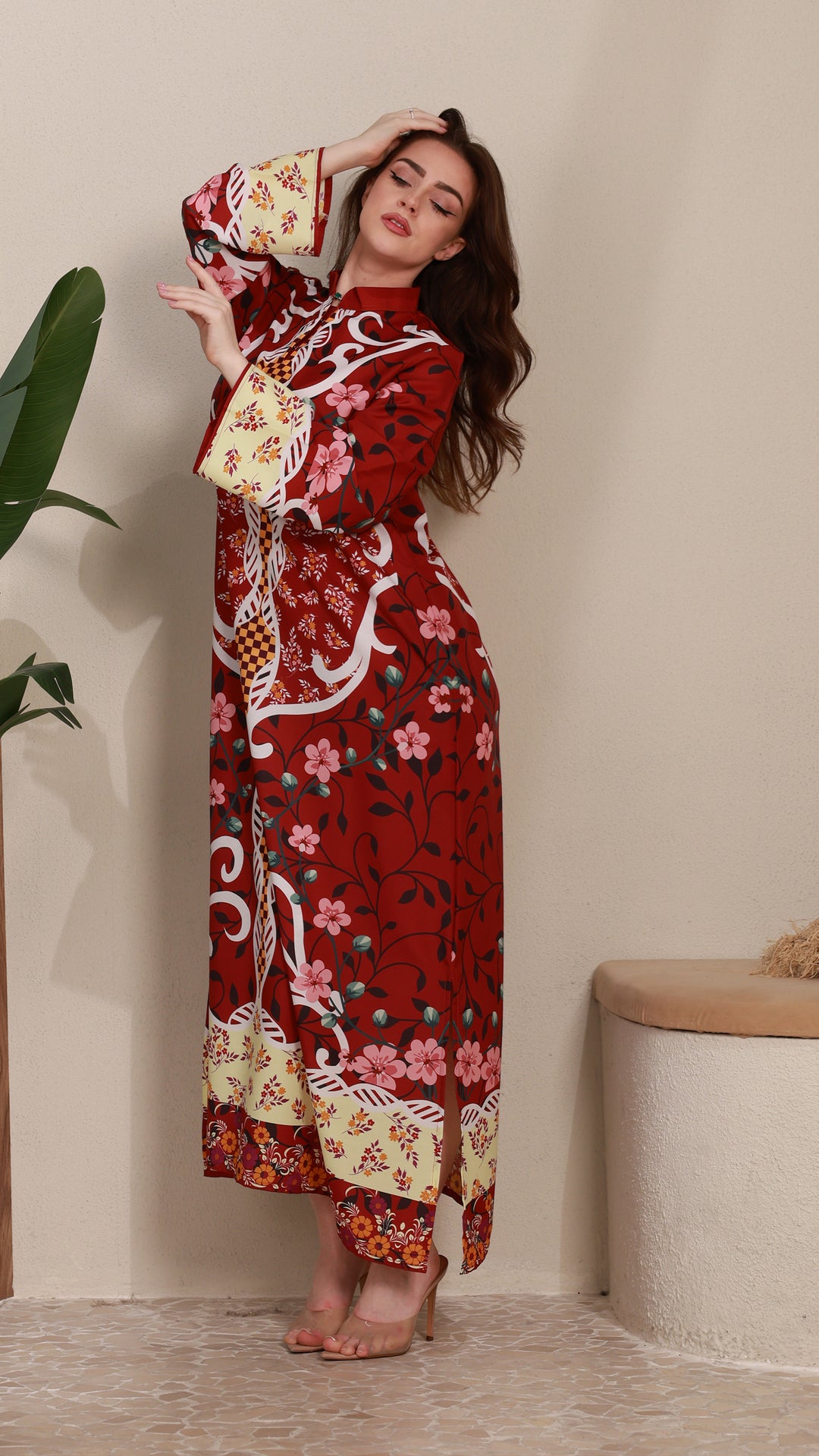 Crimsonelle Kaftan Dress