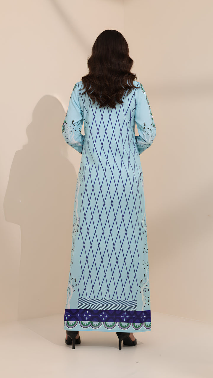 Elanith Azure Kaftan Dress