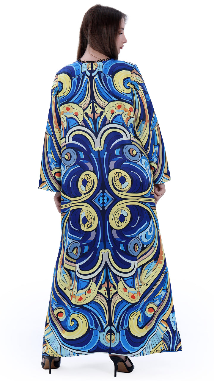 Blue Seraph Kaftan Dress