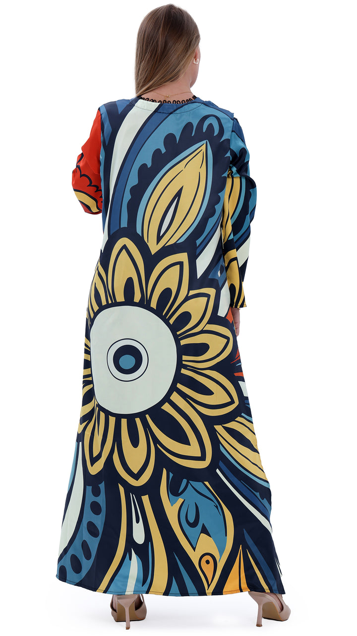Floral Reverie Kaftan Dress
