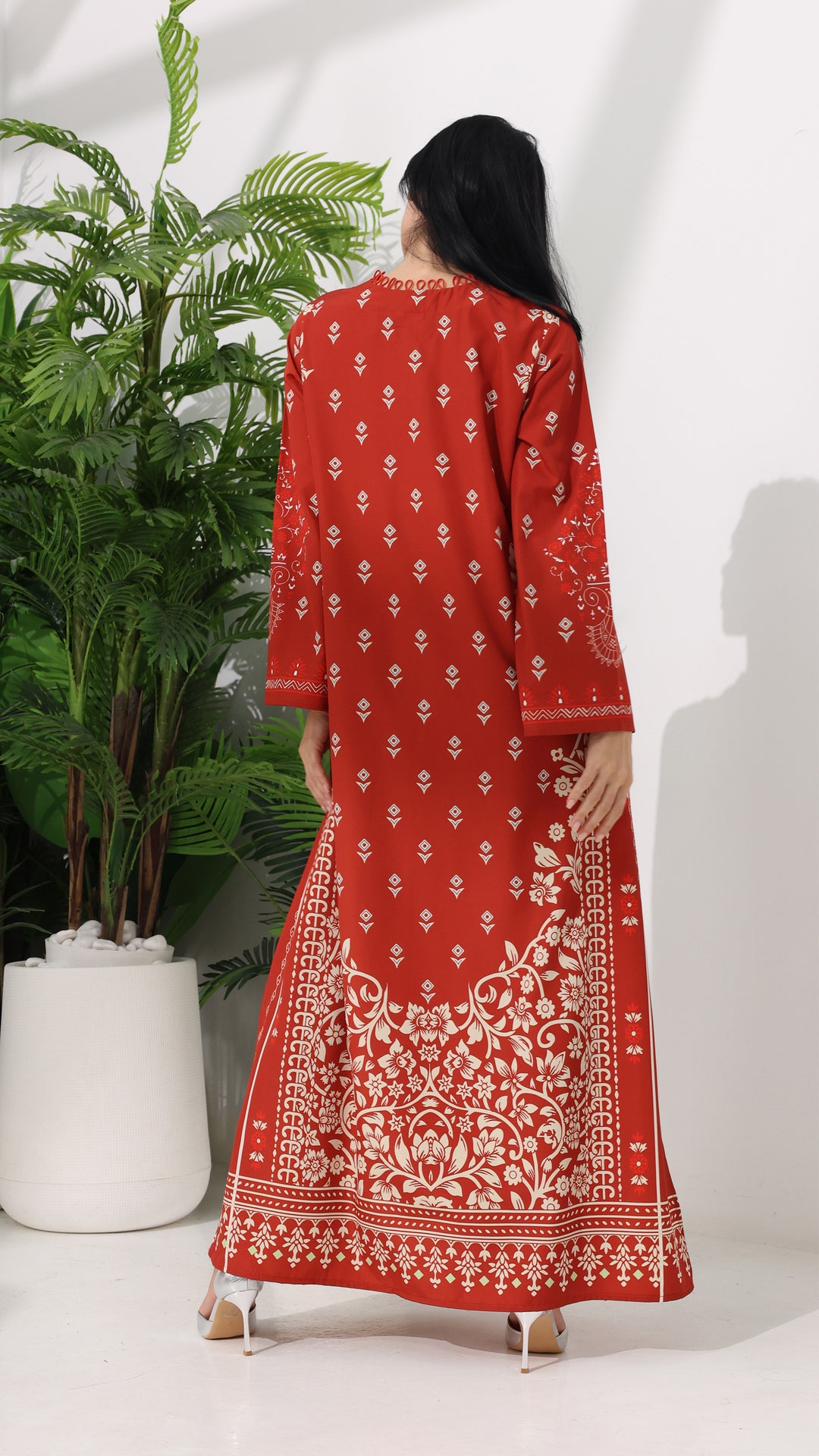 Zephara Garnet Kaftan Dress
