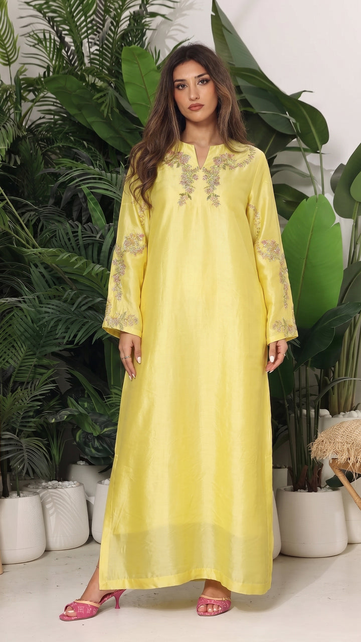 Althea Premium Lustrous Silk Kaftan