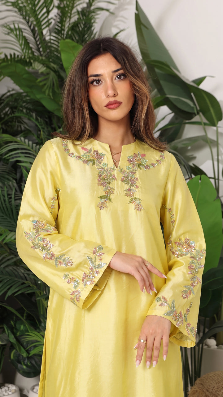 Althea Premium Lustrous Silk Kaftan